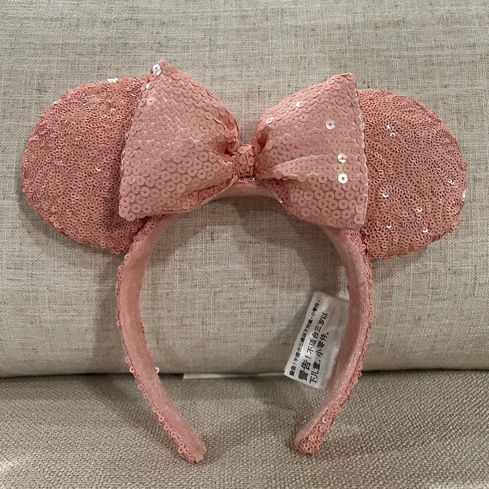 Disney Pink Sequin Bow Ears